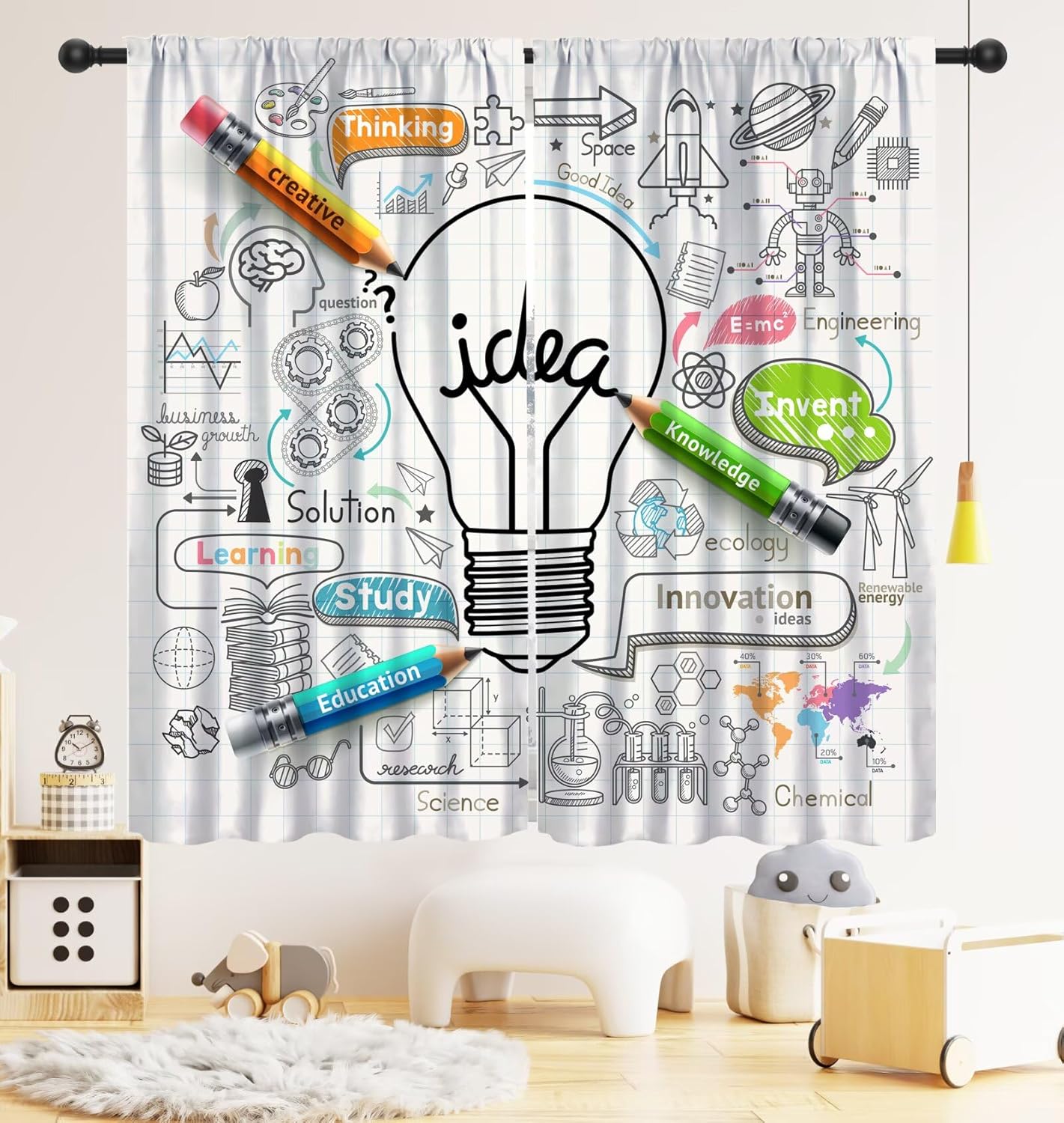 Science Nursery - Tirai Blackout Edukasi Sains Kartun, Tirai