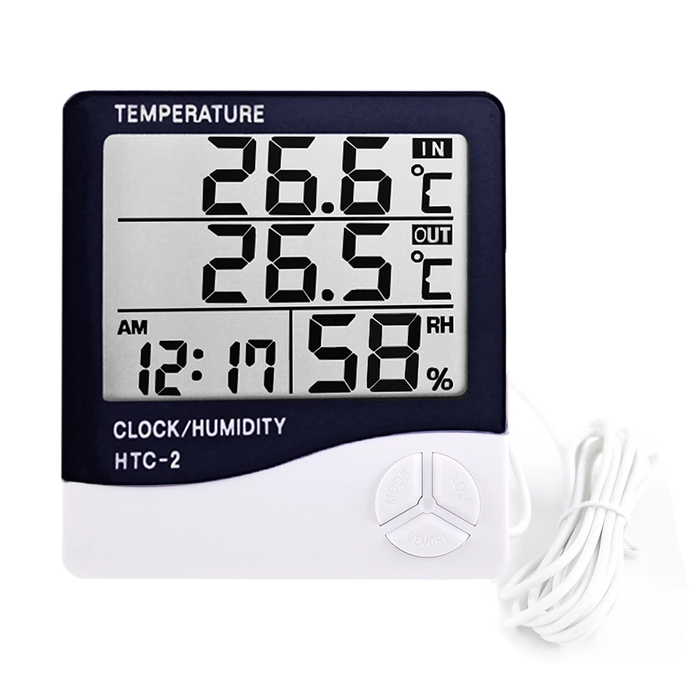Weather Station Indoor - LCD BARU Elektronik Digital Suhu Kelembaban