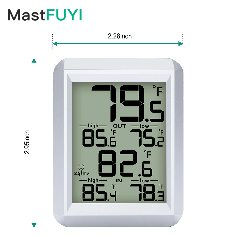 Termometer Digital MASTFUYI Da - Weather Station Indoor ulasan dan harga