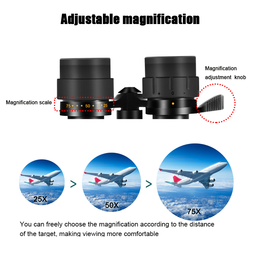 BORWOLF 25-75X70 ED Pembesaran - National Geographic Telescope 70Mm ulasan dan harga