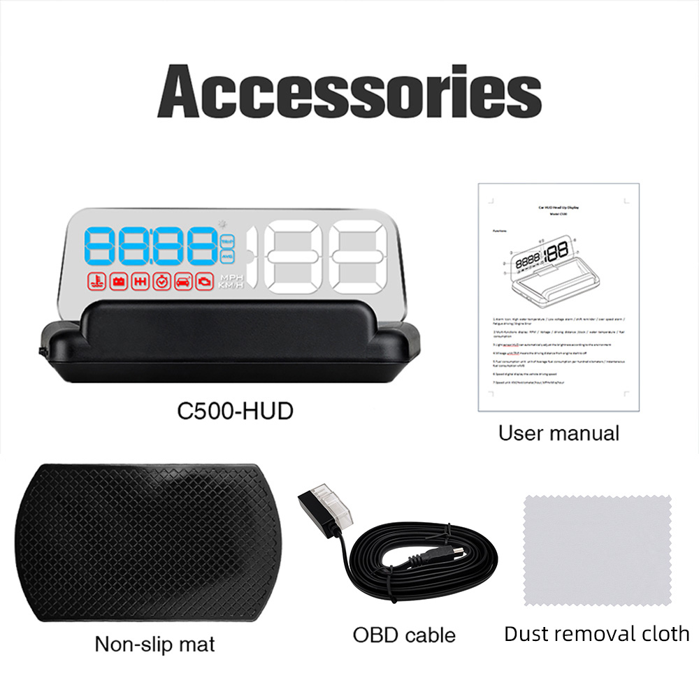 C500/T900, OBD/GPS HUD Auto He - Anemometer Wind Speed ulasan dan harga