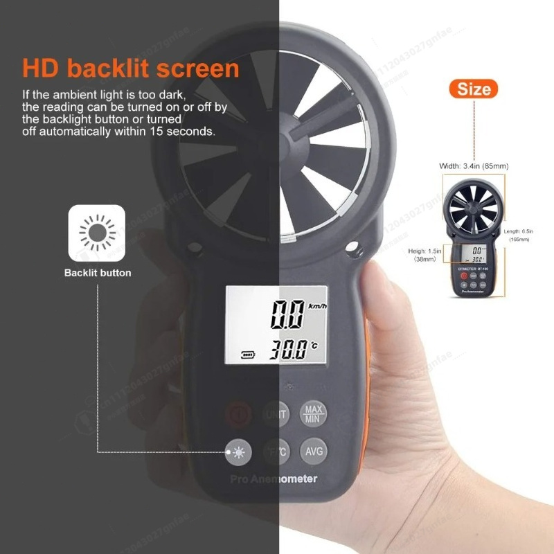 BT-100 Anemometer Digital Geng - Anemometer Wind Speed ulasan dan harga