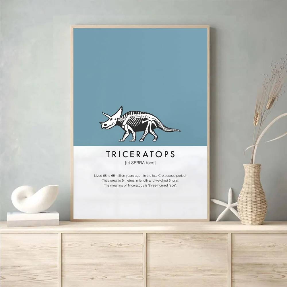 Poster Kerangka Dinosaurus Sen - Science Nursery ulasan dan harga